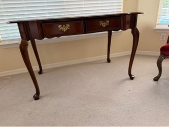 Cherry Queen Anne Writing Desk