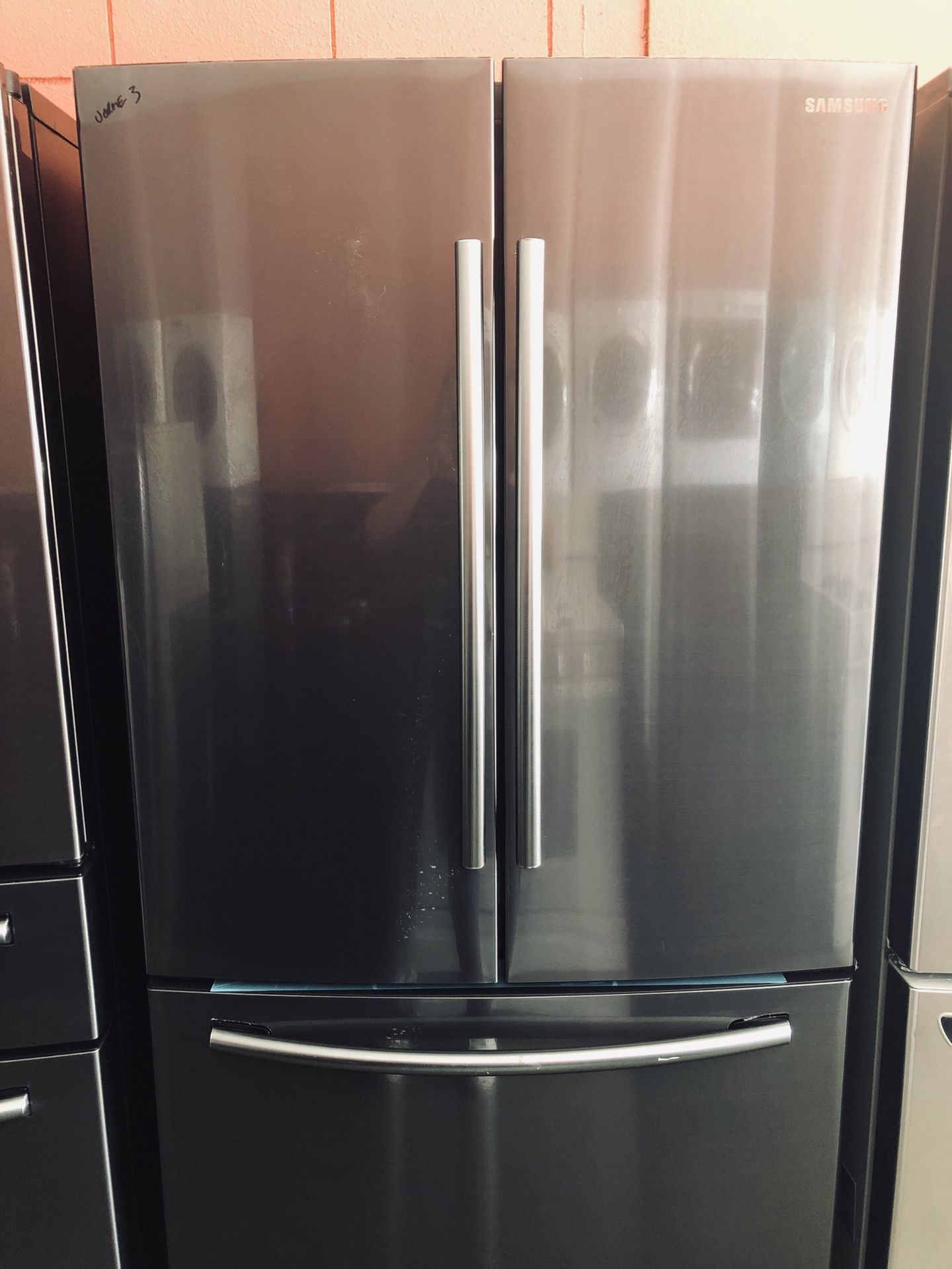 HUGE BLOW OUT SALE!! SAMSUNG BLACK STAINLESS STEEL REFRIGERATOR