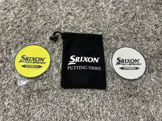 SRIXON Yellow / White Golf Putting Discs - Qty 2