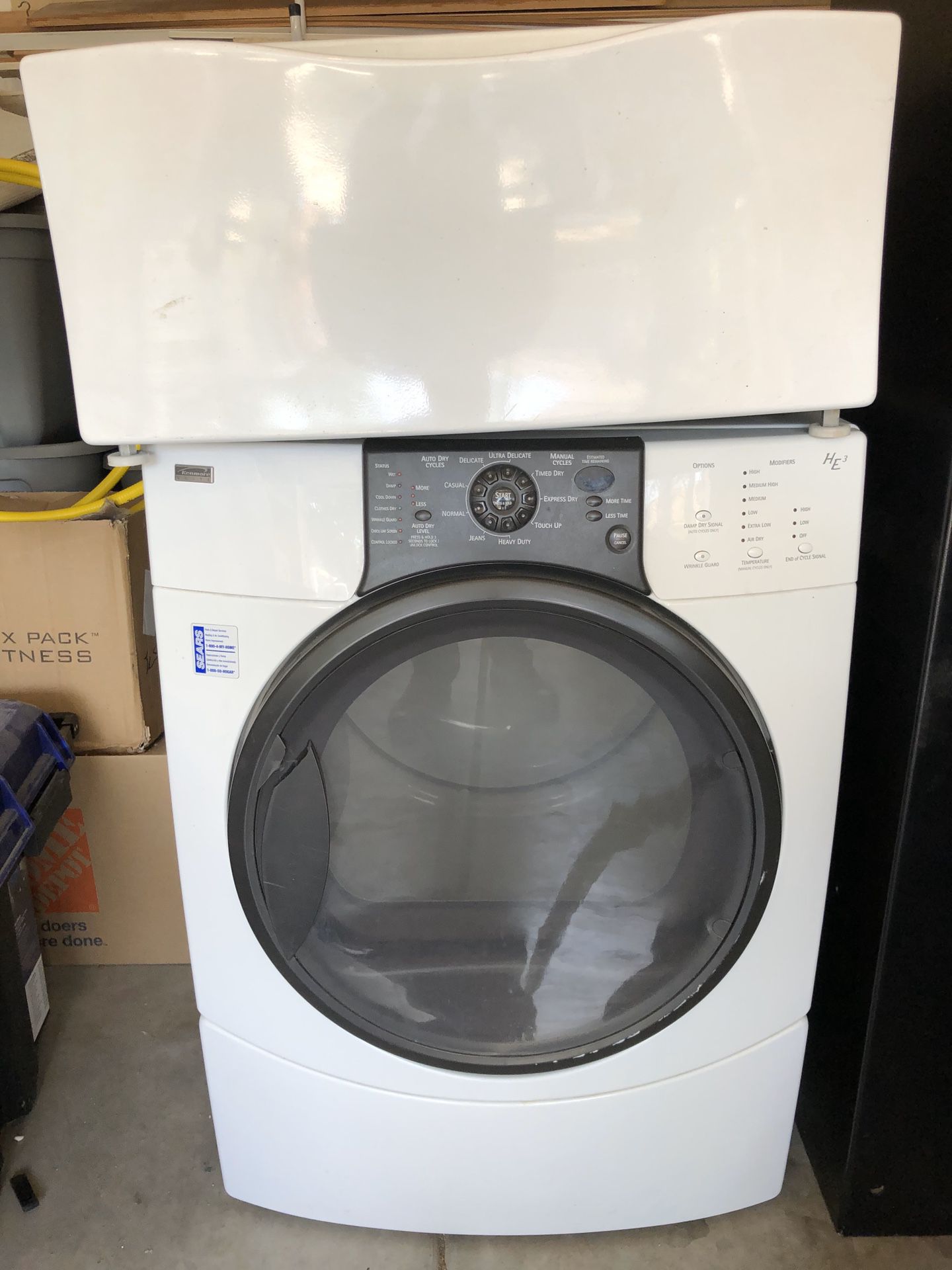 Kenmore front load washer & dryer with 2 drawers!!