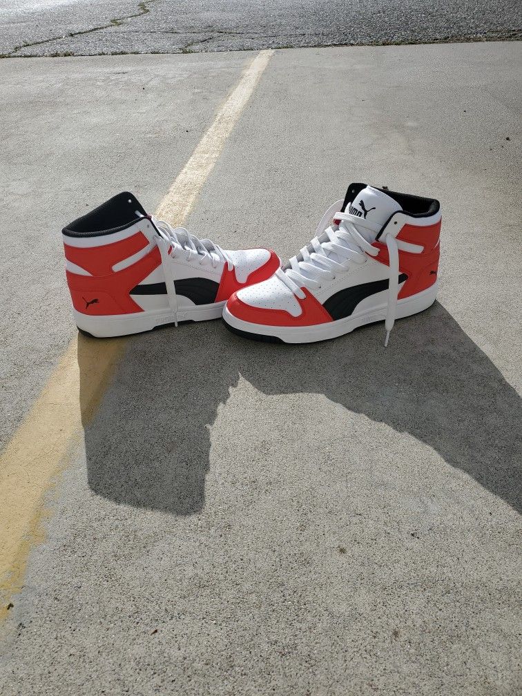 Puma Rebound Red Wt Bk 8.5 Men/10 Women