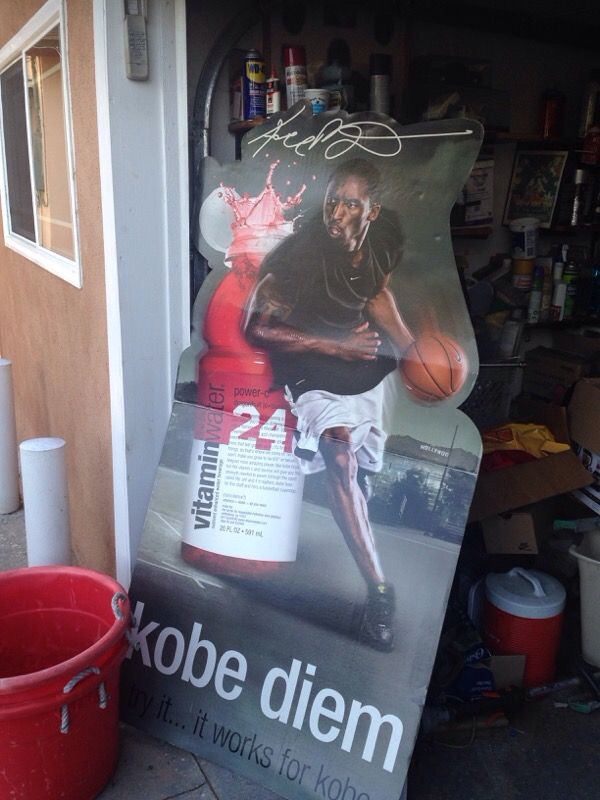 Kobe Bryant cutout cardboard poster lakers