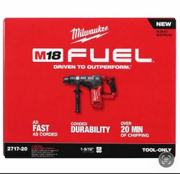 Milwaukee new 1 9/16” rotary hammer