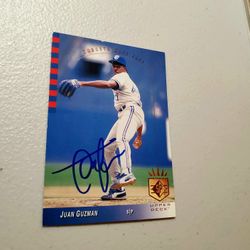 Autographed, 1993 SP Baseball #48 Juan Guzman