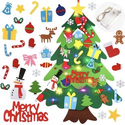 Felt Christmas Tree with Lights