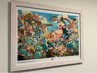 Pokemon Print "Munchlax Munchies" with Frame