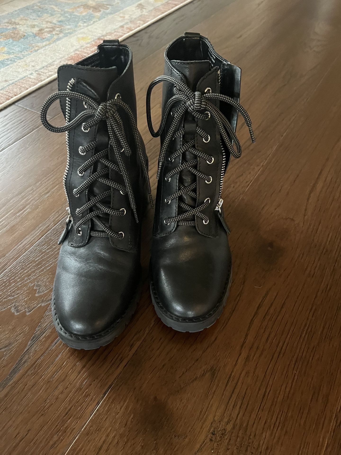 Aldo Leather Lace Up Boots