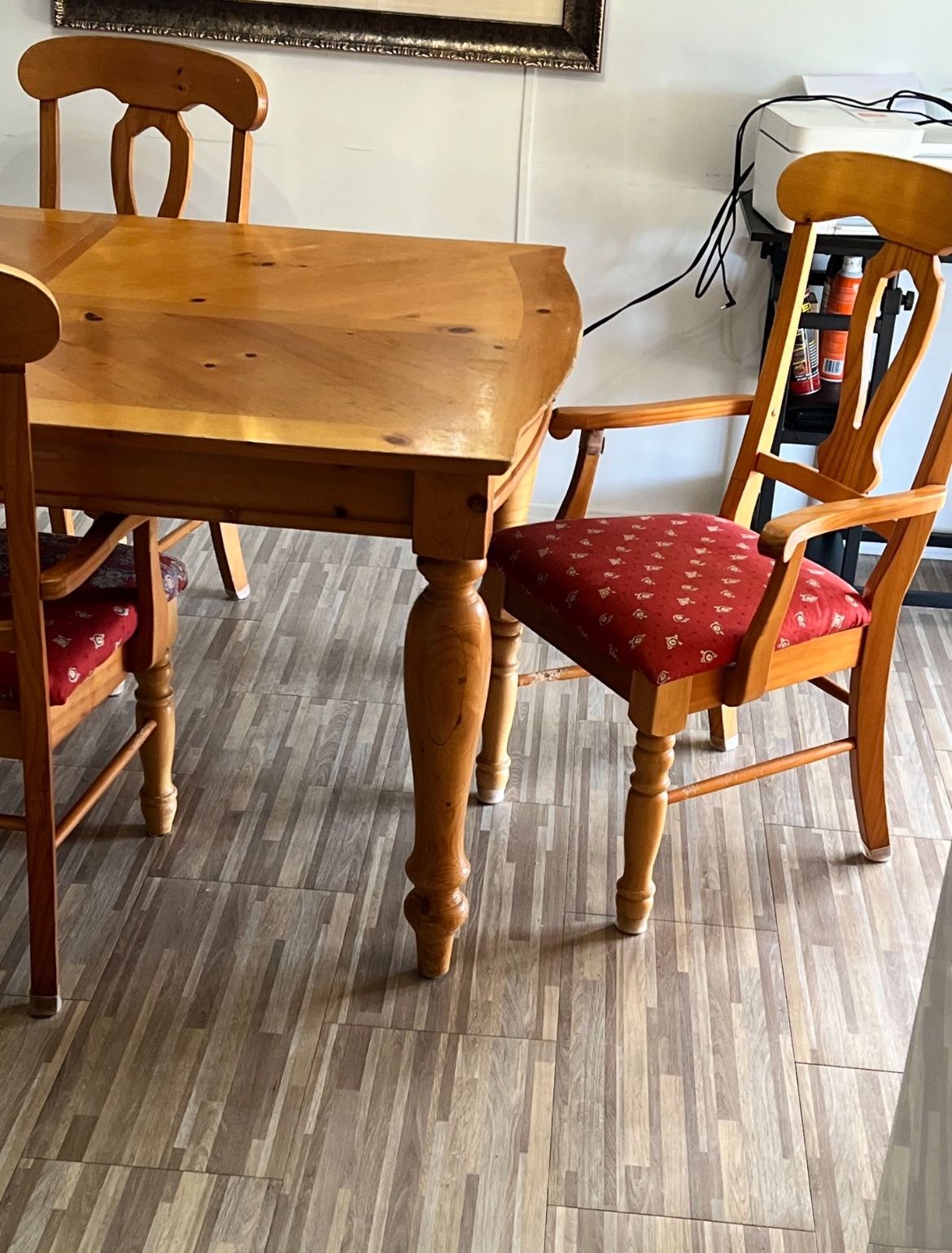 Wooden Antique Dining Table And Chairs