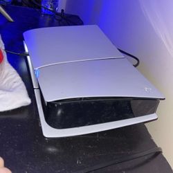 PS5 digital with 2 controllers and a headset 