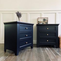 Set of large Nightstands / Side tables