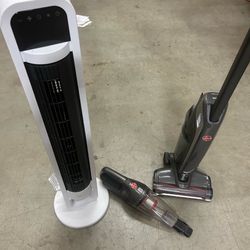 Hoover Cordless Vacuum, Fan, + Sony Soundbar