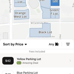 ARIZONA CARDINALS VS GREEN BAY PACKERS PARKING PASSES TODAY!!!