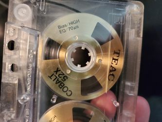 EXTREMELY RARE* TEAC COBALT 52X GOLD REEL TO REEL CASSETTE TAPE
