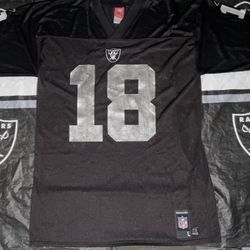 Rare Reebok Oakland Raiders Randy Moss #18 Home Jersey Adult Men’s Size Large L Vintage Purchased at the Oakland Coliseum well kept “Raider Nation”
