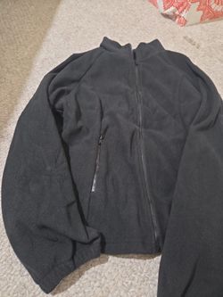 Shein black fleece jacket