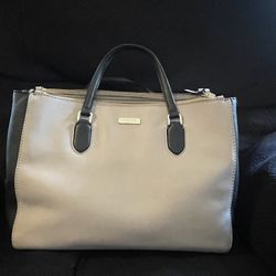 Kate Spade Leighann Laurel Way Leather Satchel Pink/black Handbag