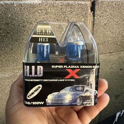 Super Plazma Xenon H.I.D Halogen Headlight Bulbs H13 twin pack