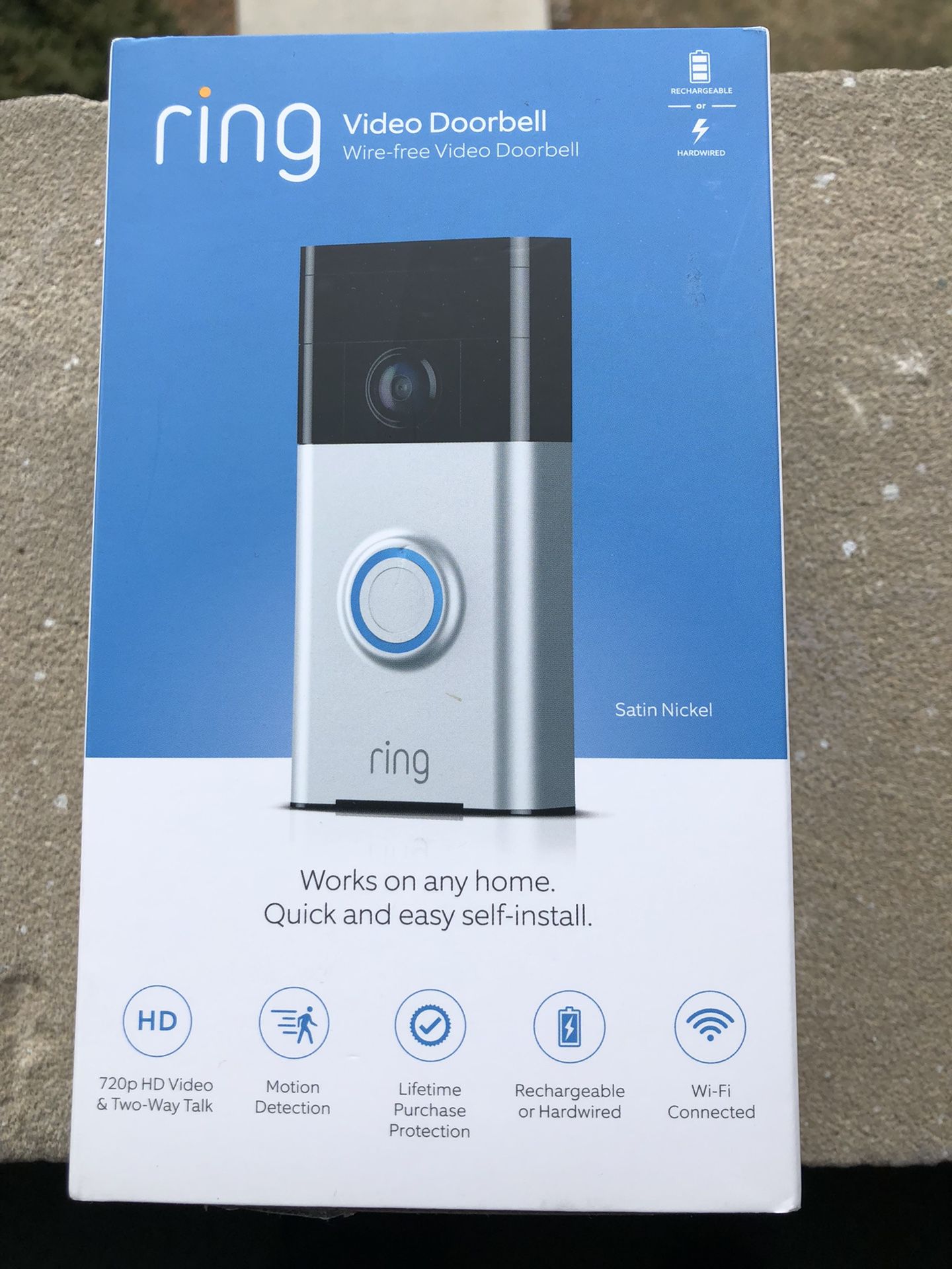 Ring video doorbell wireless work on any home quick and easy to install