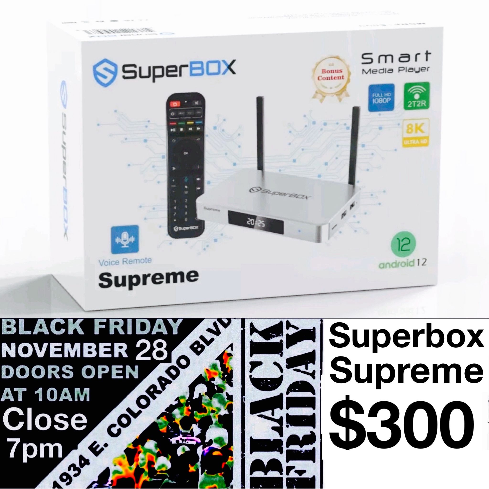 Superbox Supreme Black Friday Sale Super Box