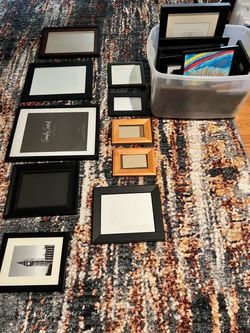 Lot qty (35) various size frames