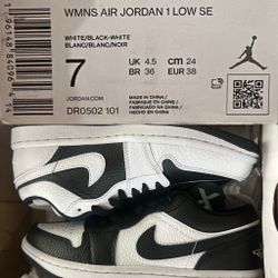 Woman’s Jordan 1 Low Reverse Panda