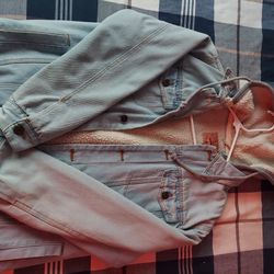 Mens Denim Jacket With Fur