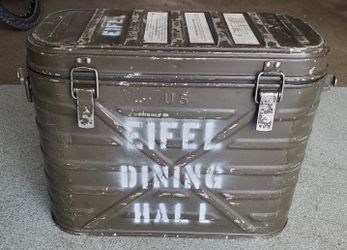 Vintage US Army Mermite Insulated Food Container (Labeled Eifel)