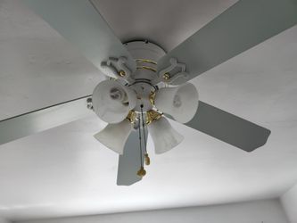 White and Gold Ceiling Fans