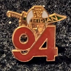 1994 Shriners Midian Masonic 94 Gold Tone Enamel Vintage Collectible Lapel Pin 