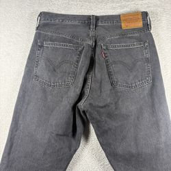 Levi’s Premium 501 Women’s Size 28x28 Black Distressed Jeans denim Y2K #3409