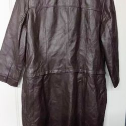 Newport News Easy Style Womens Leather Jacket & Coat in one.

