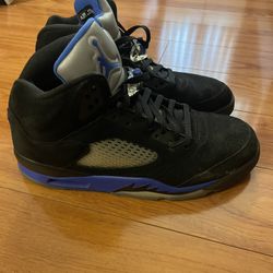 Jordan 5 Size 12 Black/Blue
