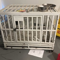 Small  Steel White Pet Cage