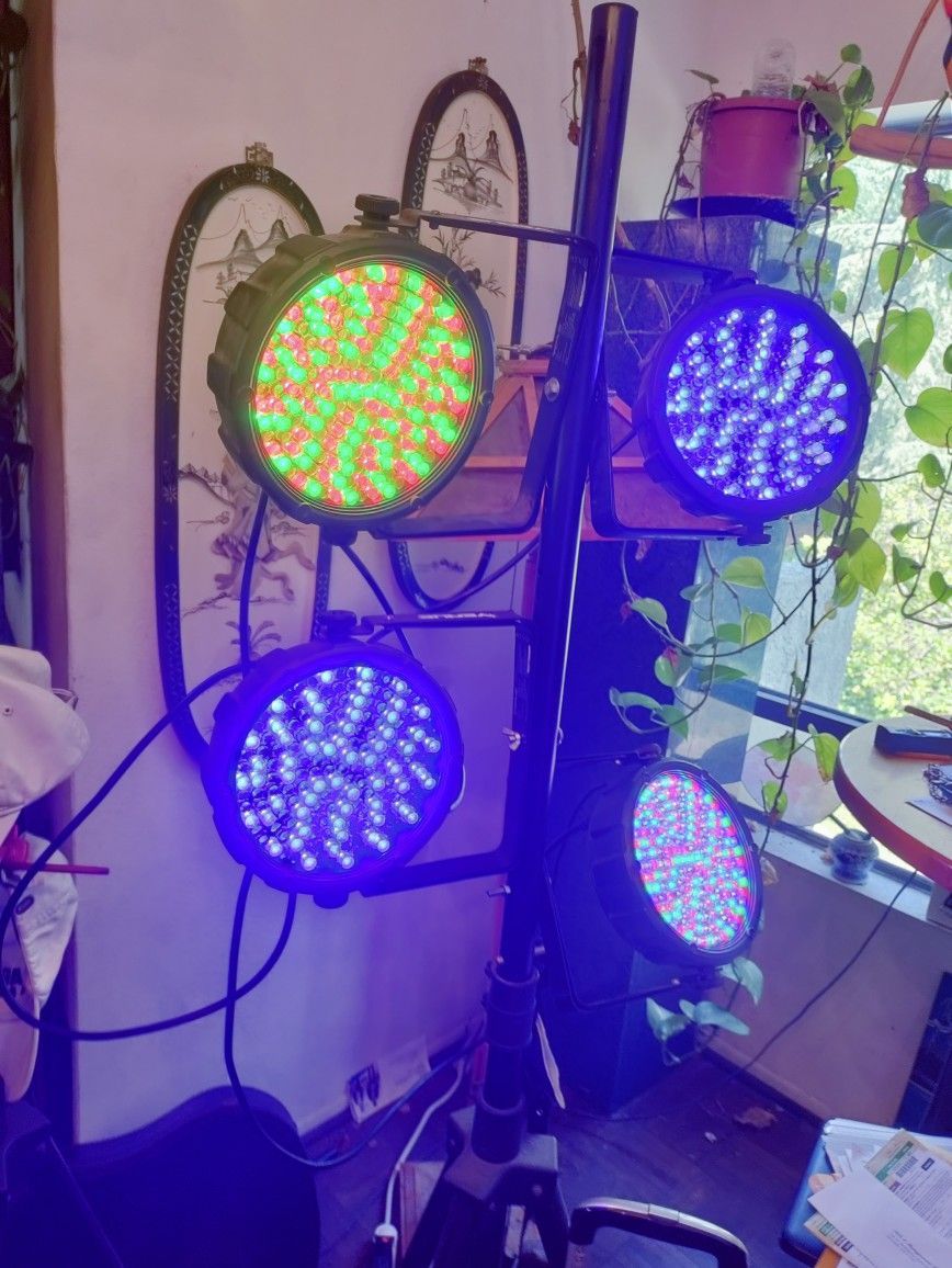 Four Stage Lights With Stan And Case