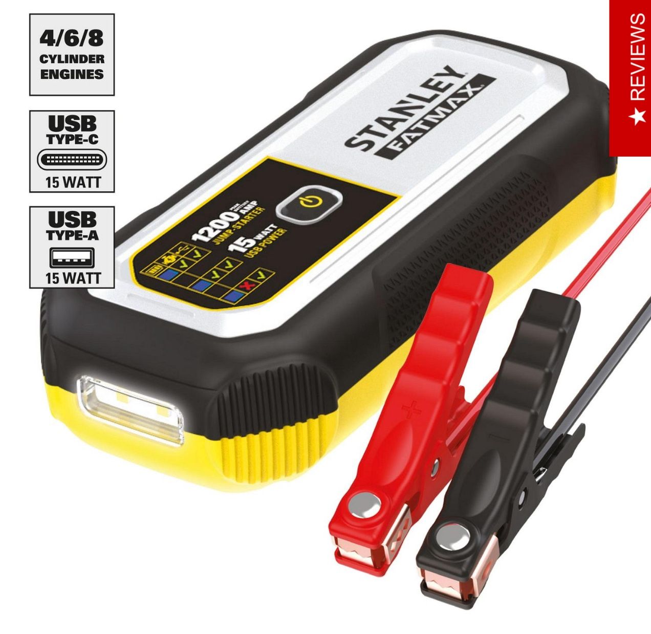 STANLEY FAT MAX 1200mp JUMPER/Charger/flash Light/ Car Jumper