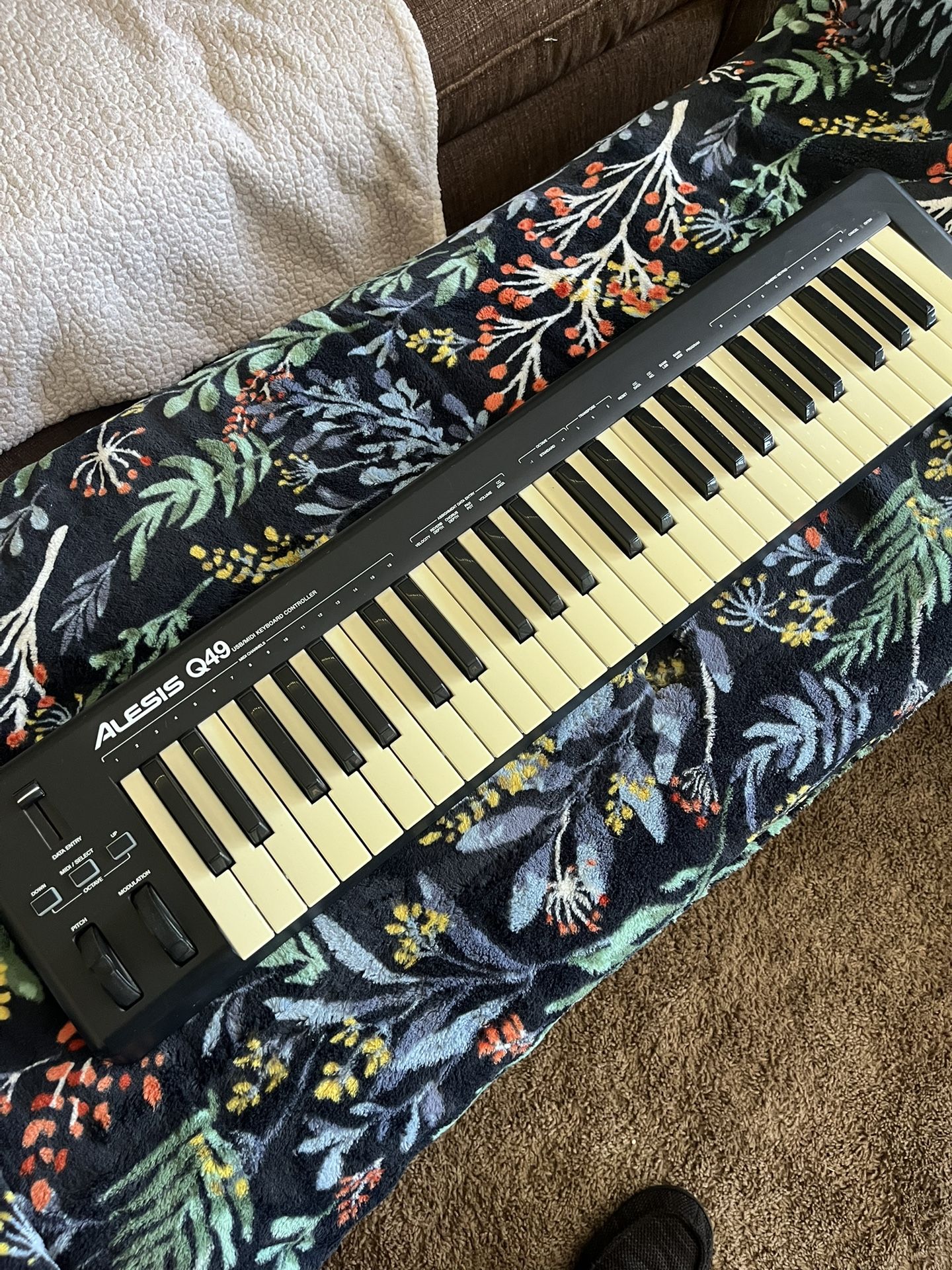 Alesis Q49 midi keyboard