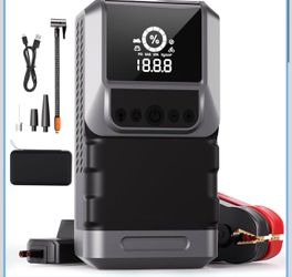 Car Jump Starter, Jump Starter Power Pack Portable, 12V Car Battery Booster Jump Starter, 2500A 4-in-1Jump Starter Power Bank, 10000mAh Car Battery Ch