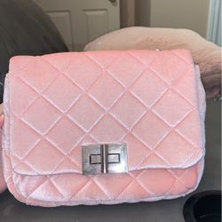 Pink Quilted Handbag