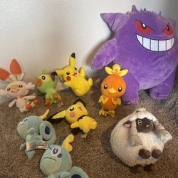Pokémon Plush Bundle – Large Gengar, Pikachu, Sobble & More (9)