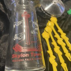 Niagara Falls Skylon Tower Glass With Plastic Lid 