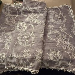 Vintage Table Or Dresser Scarf With Stitching 