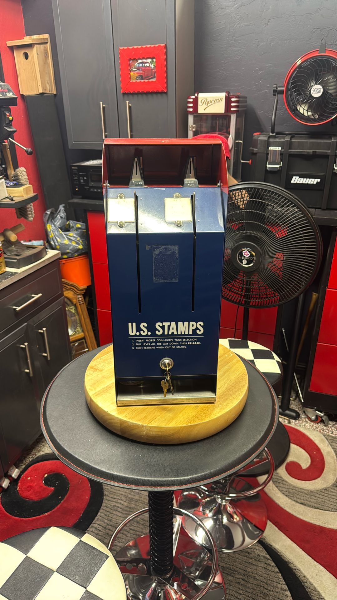 Vintage US Stamp Machine