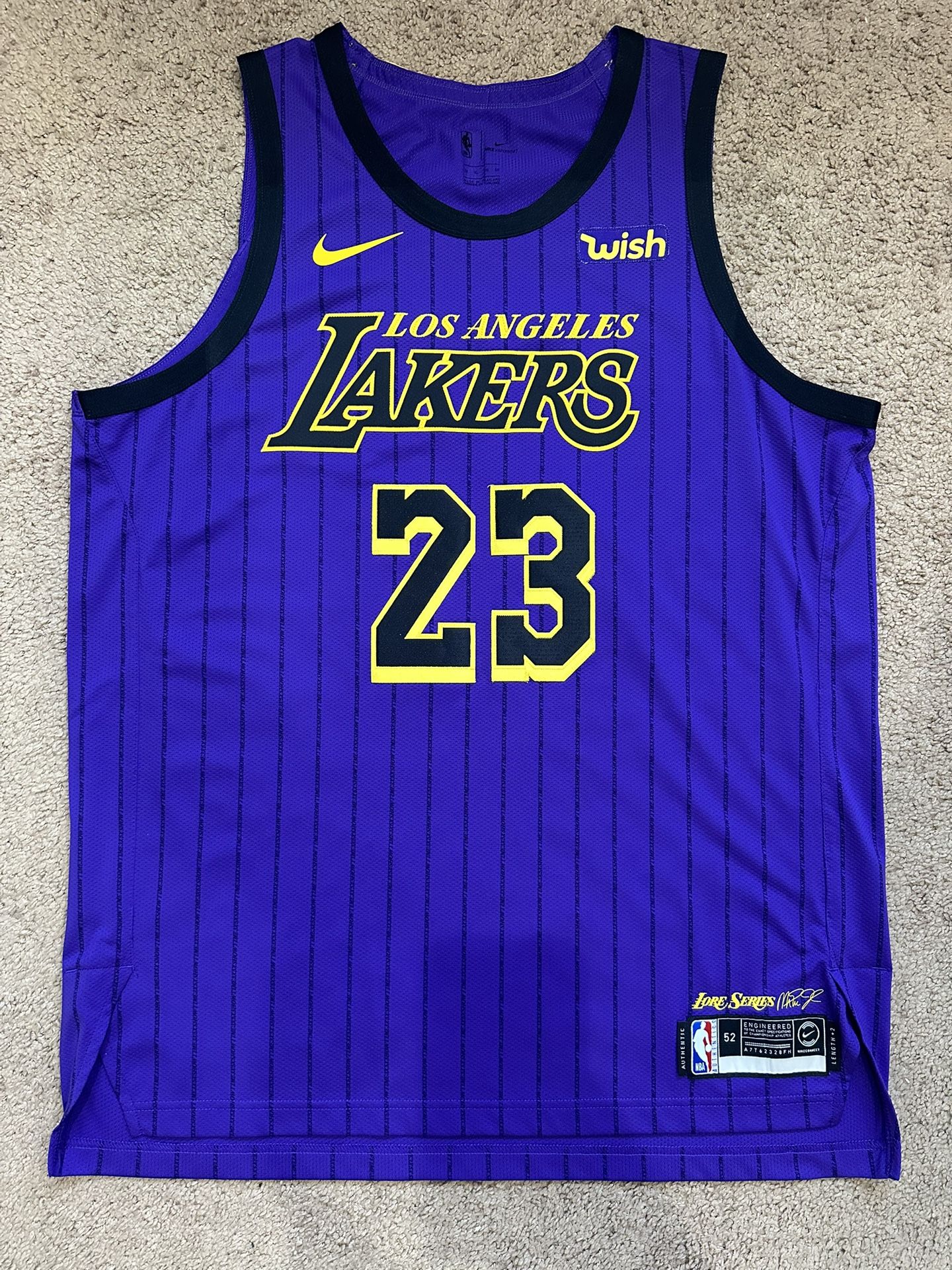 Authentic LeBron James Los Angeles Lakers Jersey