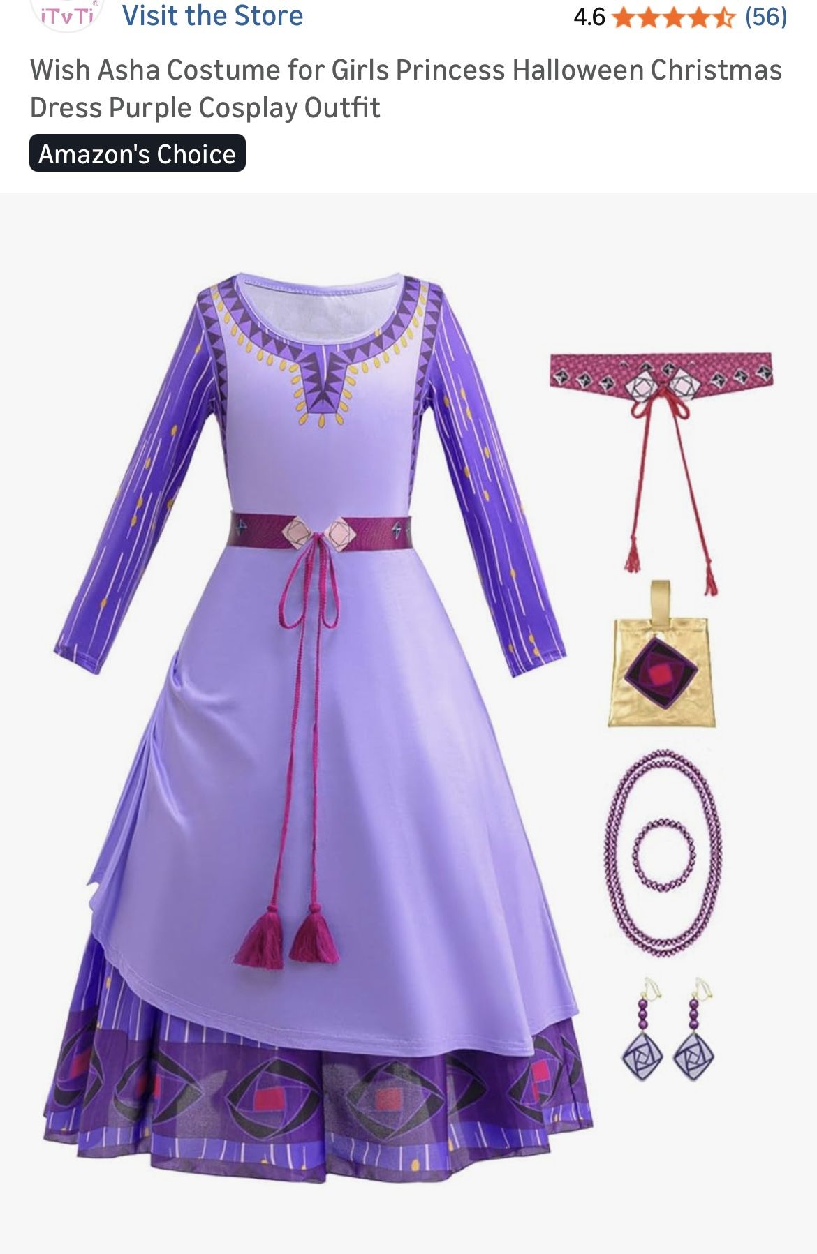 Girls Princess Costume