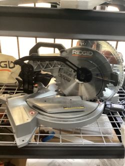 Ridgid Corded 12”Double Bevel Compound Miter Saw $280