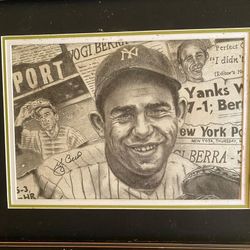Yogi Berra autographed / signed Lithograph Limited Edition