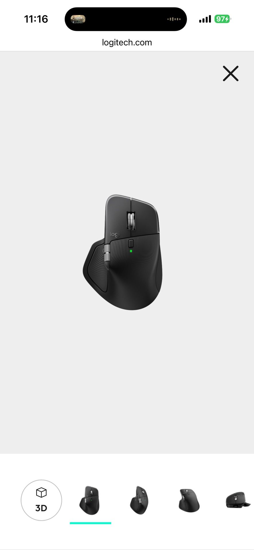 Logitech MX Master 3S Wireless Bluetooth Mouse