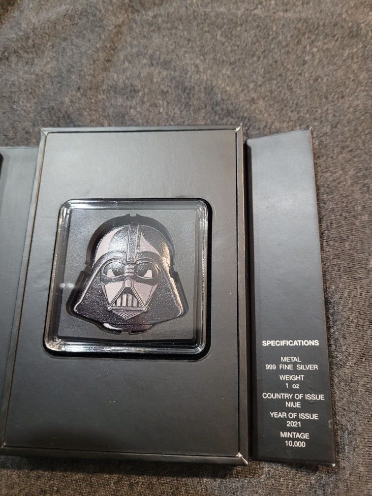 2021 Star Wars - Niue The Faces of The Empire - Darth Vader 1oz Silver Coin