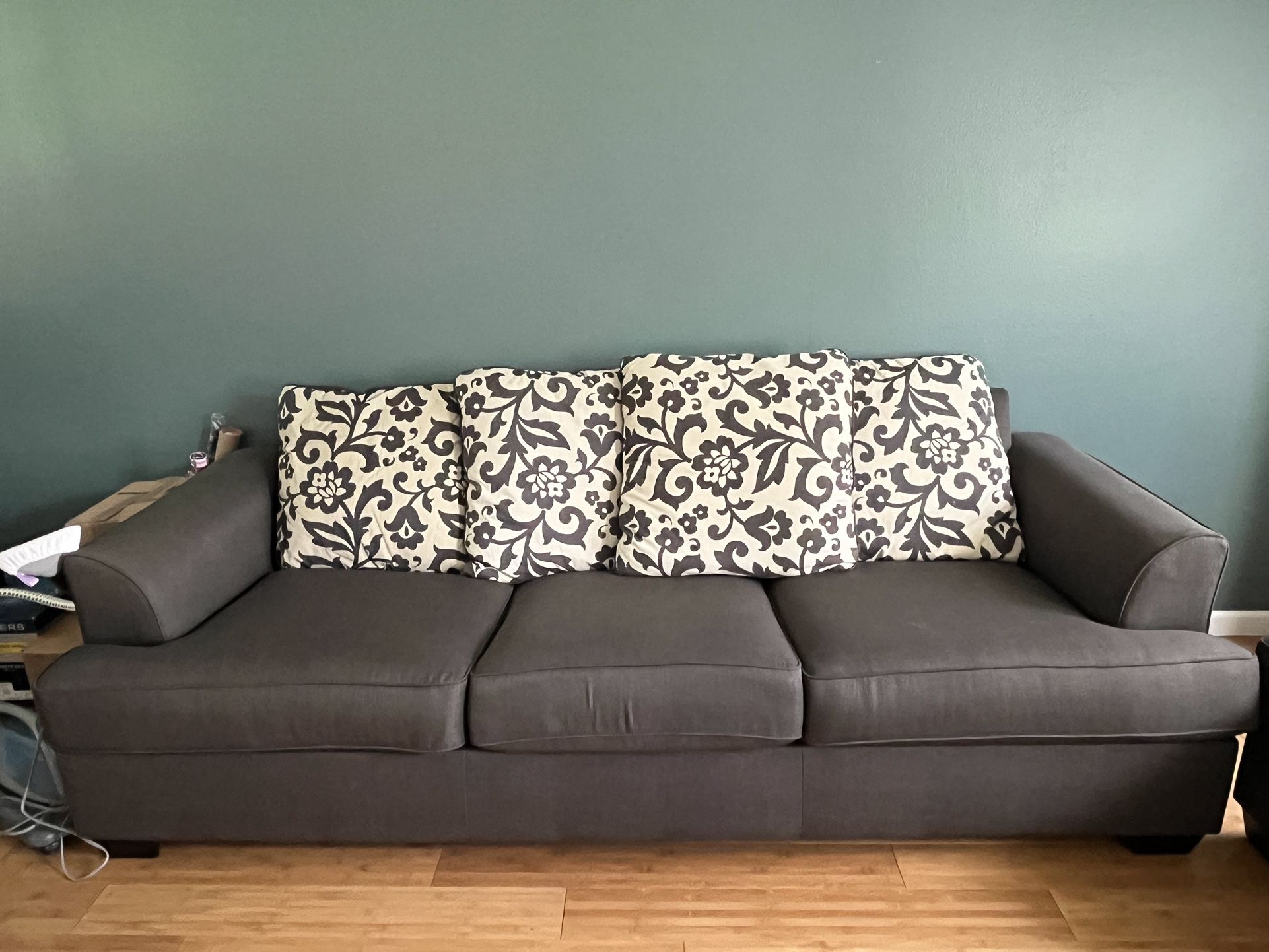 Matching Grey Loveseat & Couch