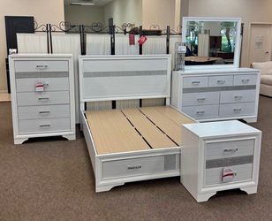 New 4pc bedroom set in box buy now pay later $39 down no credit needed